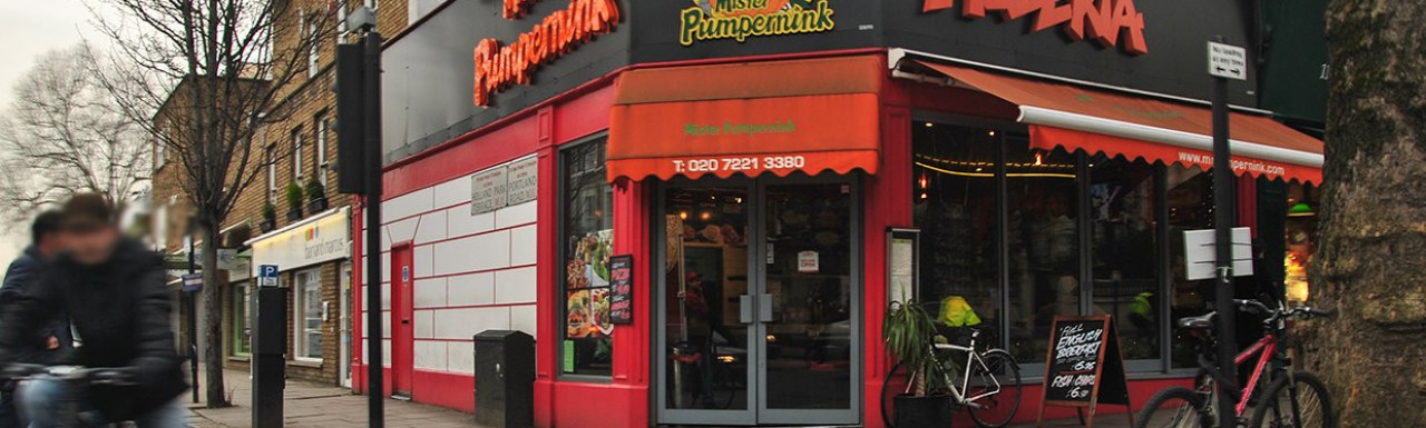 Mister Pumpernink pizzeria at 116 Holland Park Avenue in London W11.