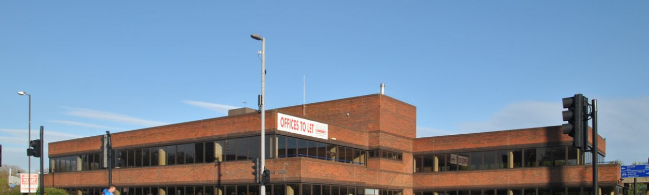 Watermans Park office building. Offices to let advertised by De Souza in 2013.