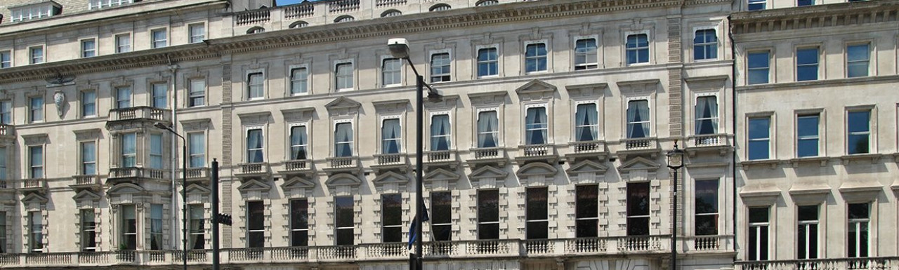 Grade II* listed 127 Piccadilly building in Mayfair, London W1.
