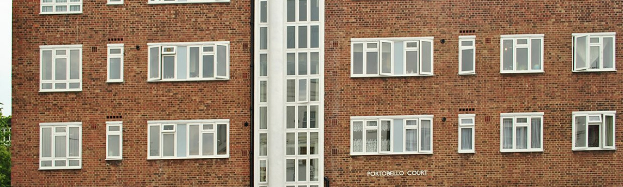 Portobello Court apartment block on Lonsdale Road.