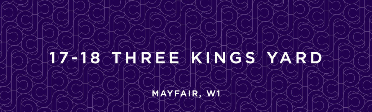 17-18 Three Kings Yard brochure cover by Carter Jonas. 