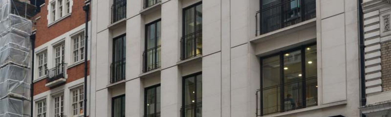 44 Great Marlborough Street office building in Soho, London W1.