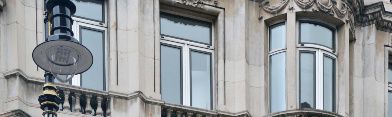 Second floor windows at 43-44 New Bond Street.