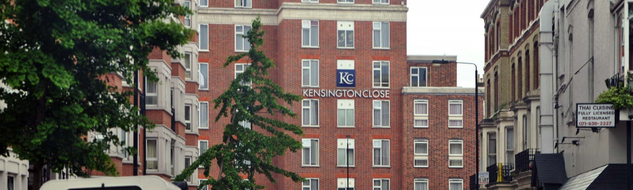 Kensington Close hotel on Wright's Lane in Kensington, London W8.