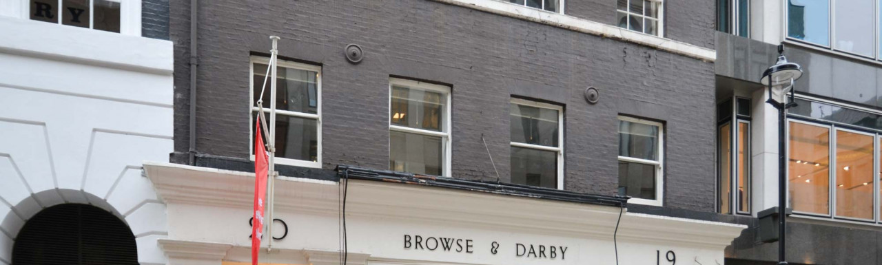 Browse & Darby art gallery at 19-20 Cork Street in Mayfair, London W1.