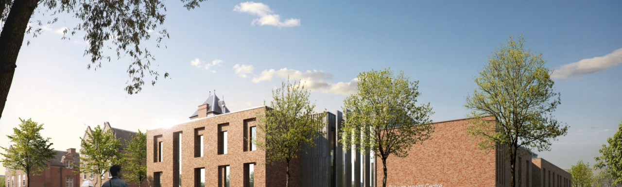 CGI of Dulwich Health Centre designed by Murphy Philips.