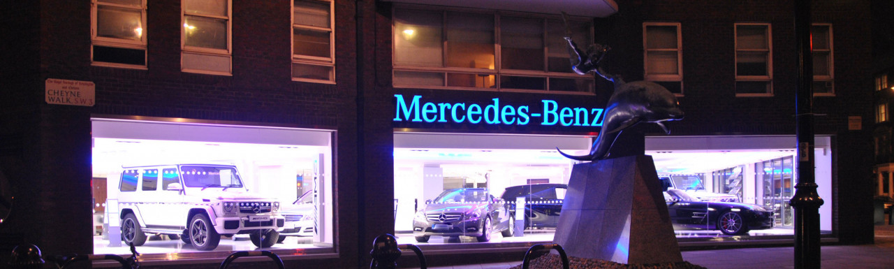 Mercedes Benz showroom at Shrewsbury House in 2013.