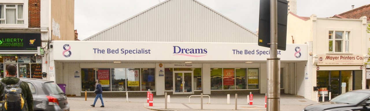 Dreams store at 336-342 Wembley High Road
