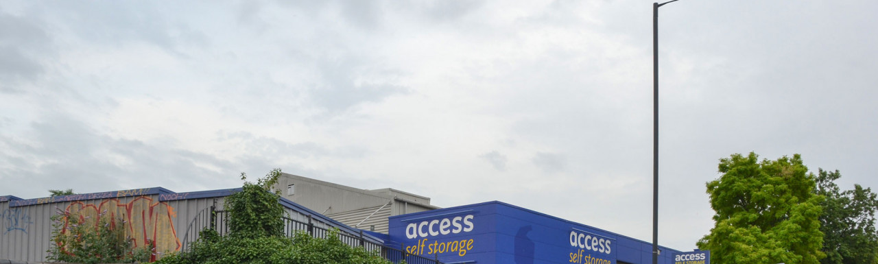 Access Self Storage Neasden building at 109 Dudden Hill Lane in London NW10.