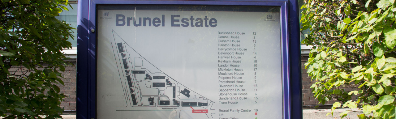 Brunel Estate site map.