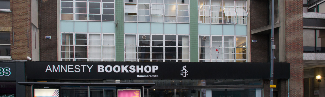 Amnesty Bookshop at 181 King Street in Hammersmith, London W6