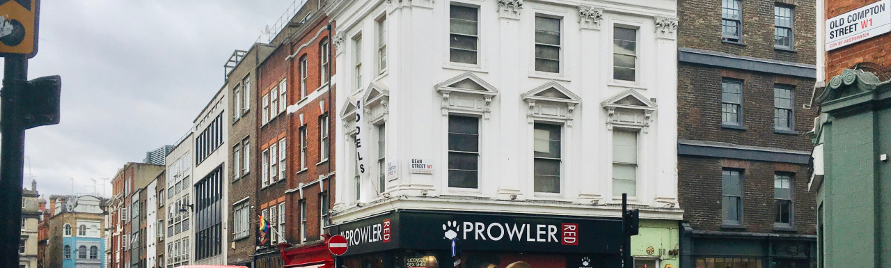 Prowler RED at 50 Old Compton Street in Soho, London W1.  