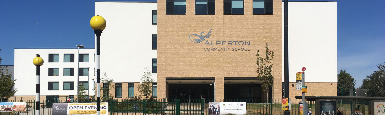 Alperton Community School Lower-site. View from Ealing Road.