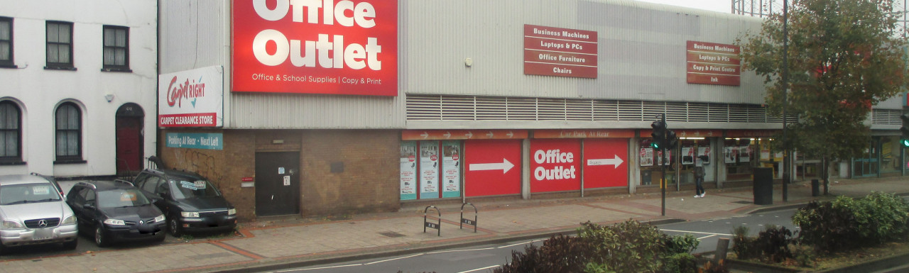 Office Outlet at 651-657 Old Kent Road in London SE15.