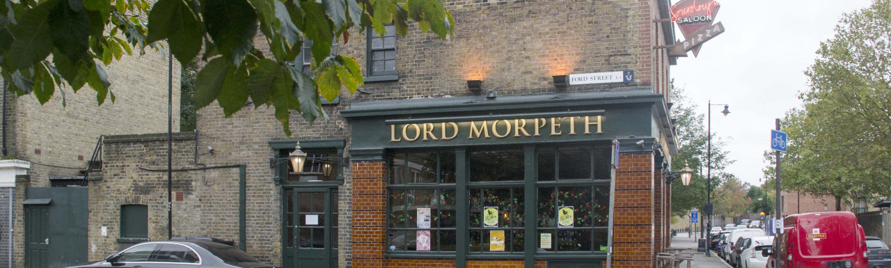 Lord Morpeth pub in London E3.