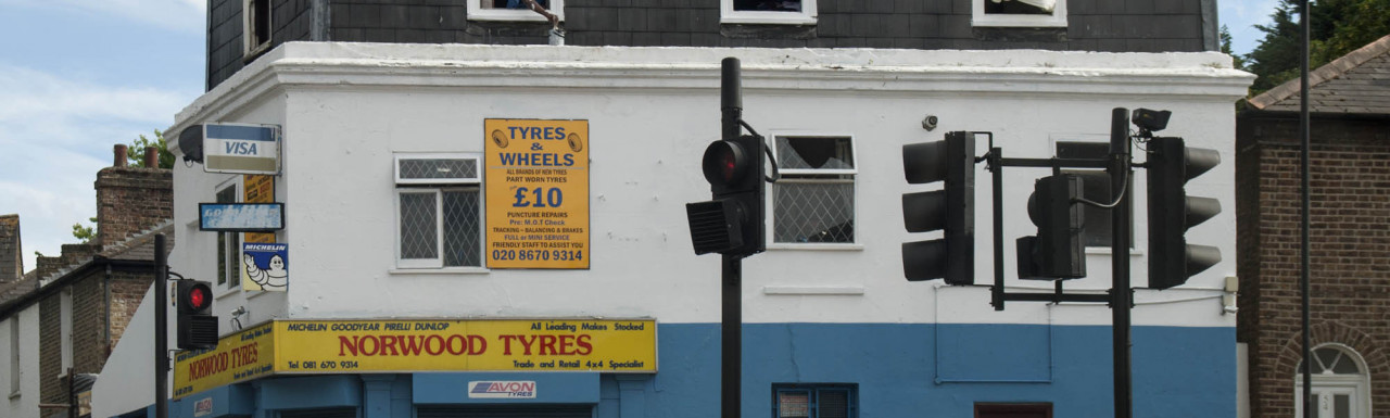 Norwood Tyres at 2 Elder Road in London SE27.