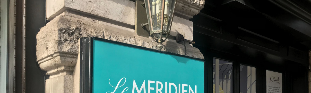 Le Meridien Piccadilly signage.
