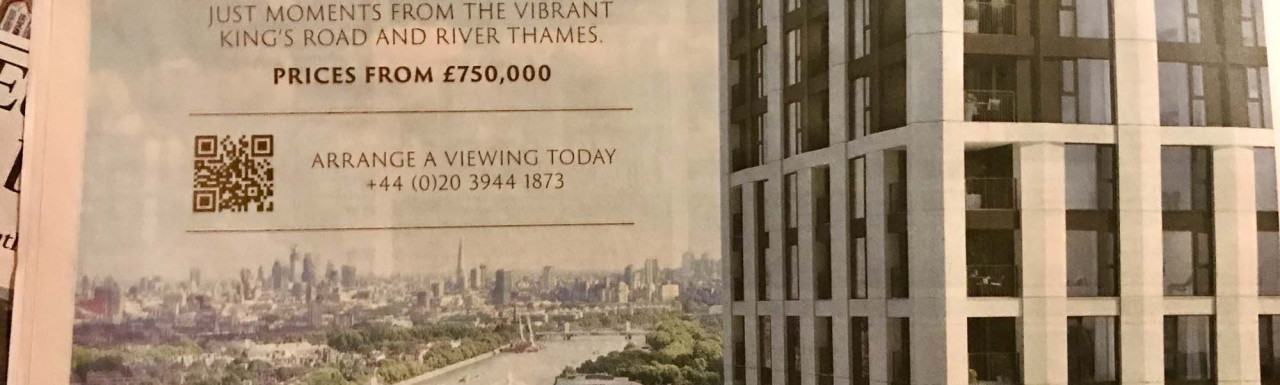 The Imperial at Chelsea Creek advertisement in Financial Times newspaper.