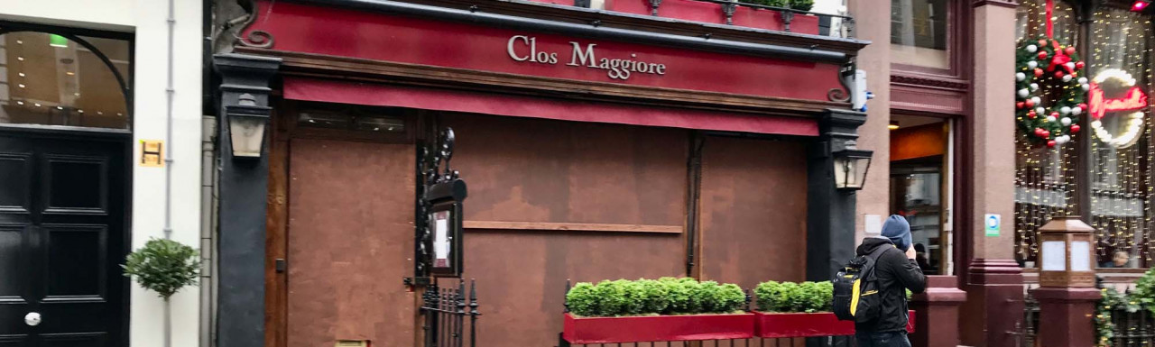 Clos Maggiore at 33 King Street in London WC2.