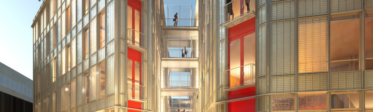 CGI of Bermondsey Yards development designed by Renzo Piano.