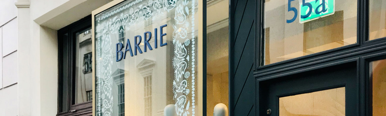 Barrie store at 55a Conduit Street in Mayfair, London W1.