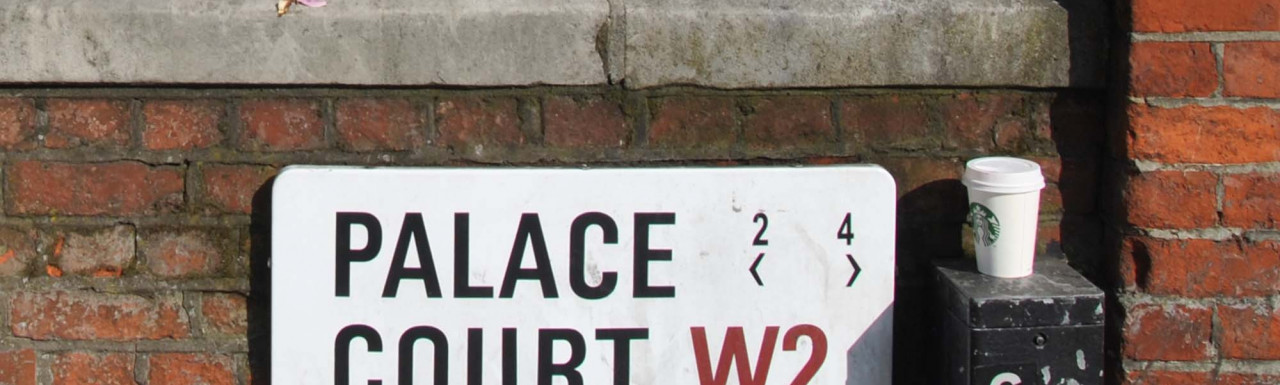 Palace Court street sign.