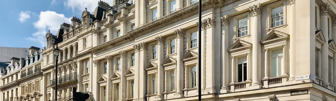 9-10 Pall Mall building in St James's, London SW1.
