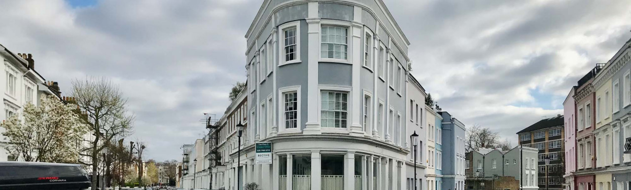119 Portland Road corner building in London W11.