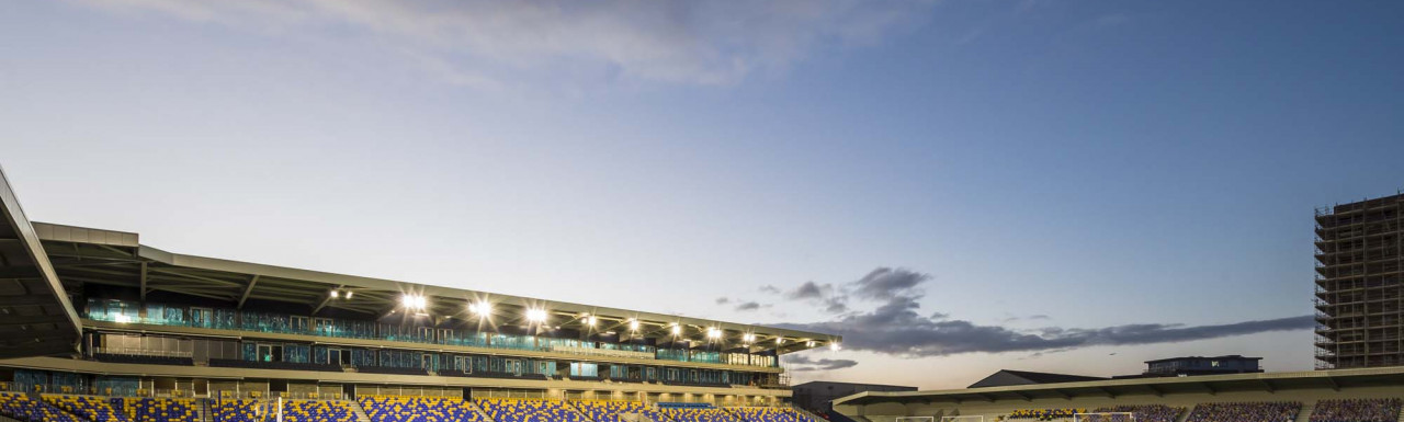 AFC Wimbledon Stadium Plough Lane was completed in late 2020.
