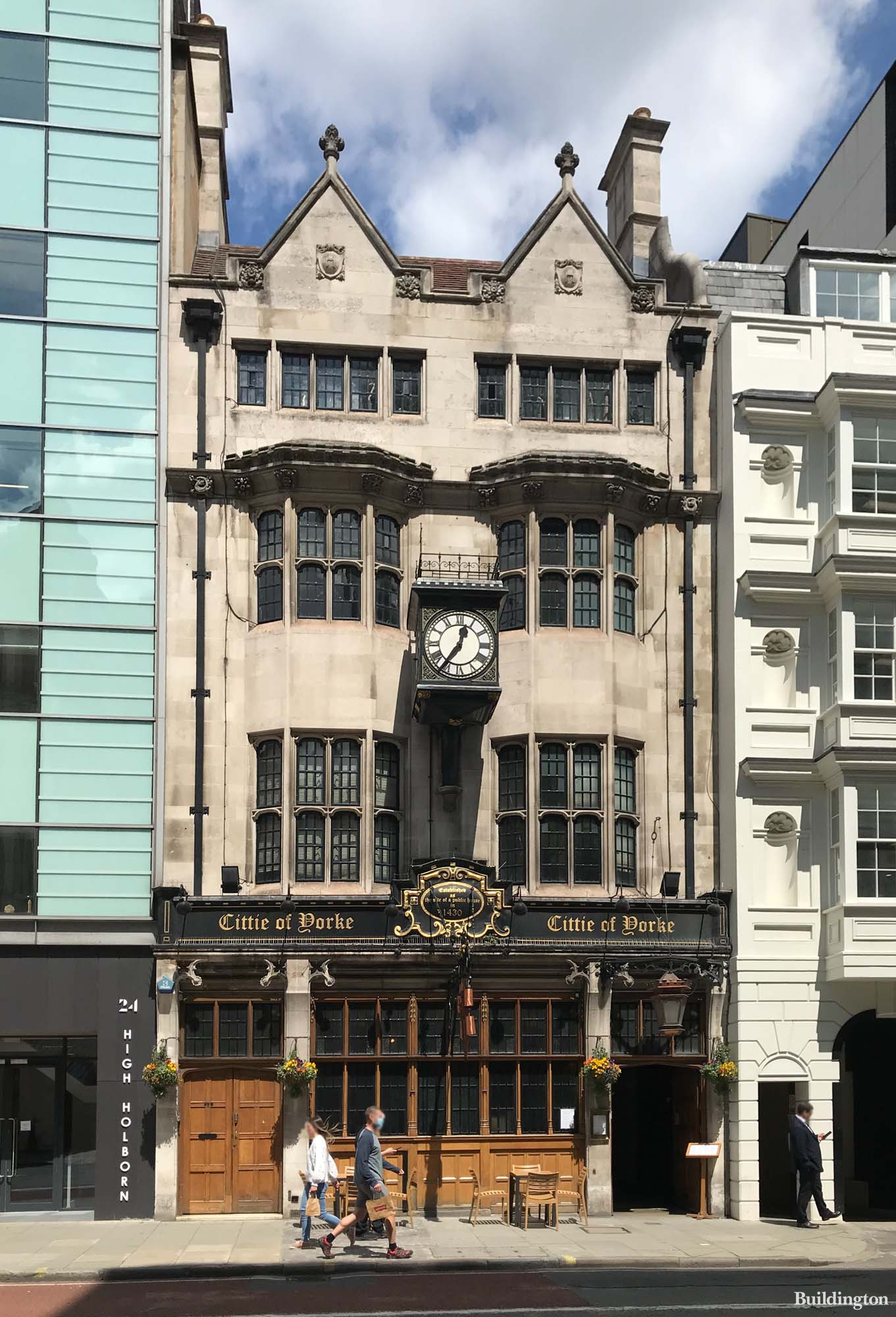 Cittie of York public house in Holborn, London WC1.