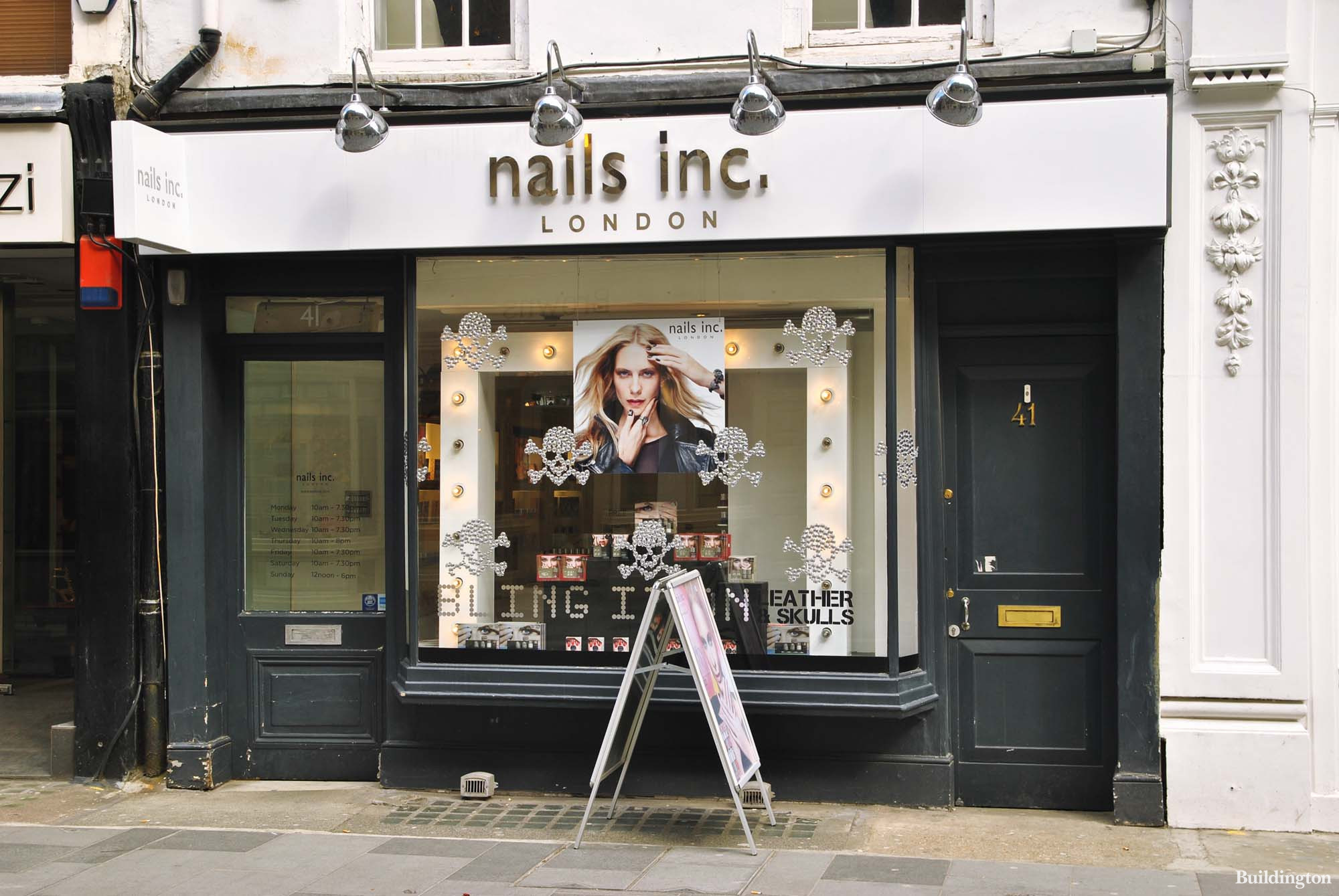 nails inc. London at 41 South Molton Street in Mayfair, London W1.