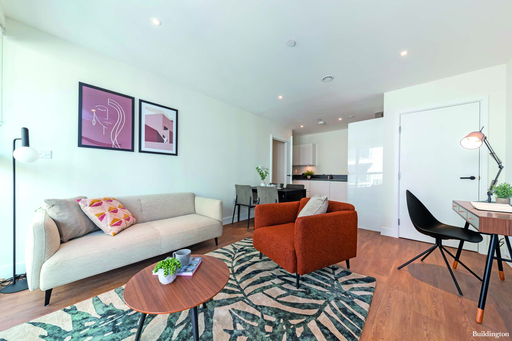 Fully furnished with BoConcept furniture, the brand new 1 and 2-bedroom NWX Residences all have open plan layouts.