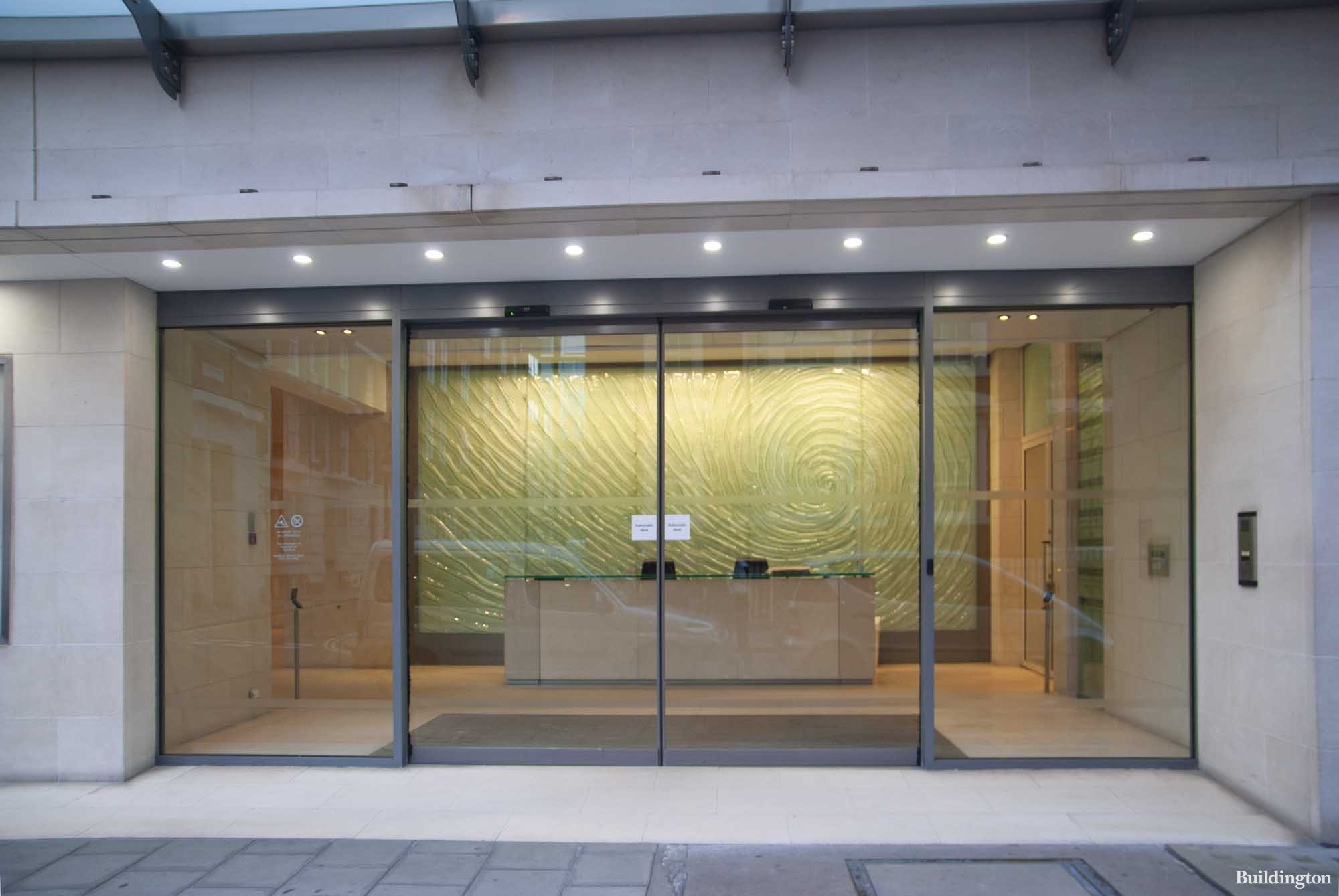 20 Balderton Street office building entrance in June 2014
