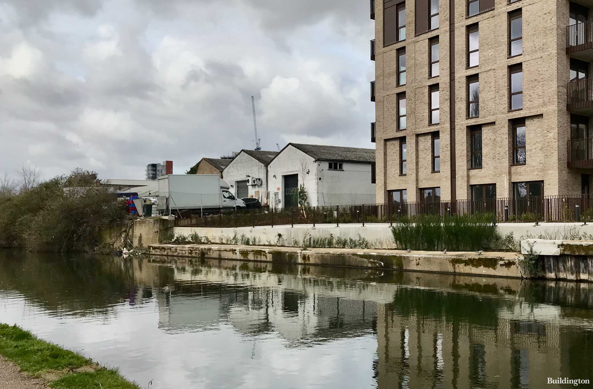 Abbey Manufacturing Estate sits on Grand Union Canal next to recently completed Liberty Wharf development in Alperton, Greater London HA0.