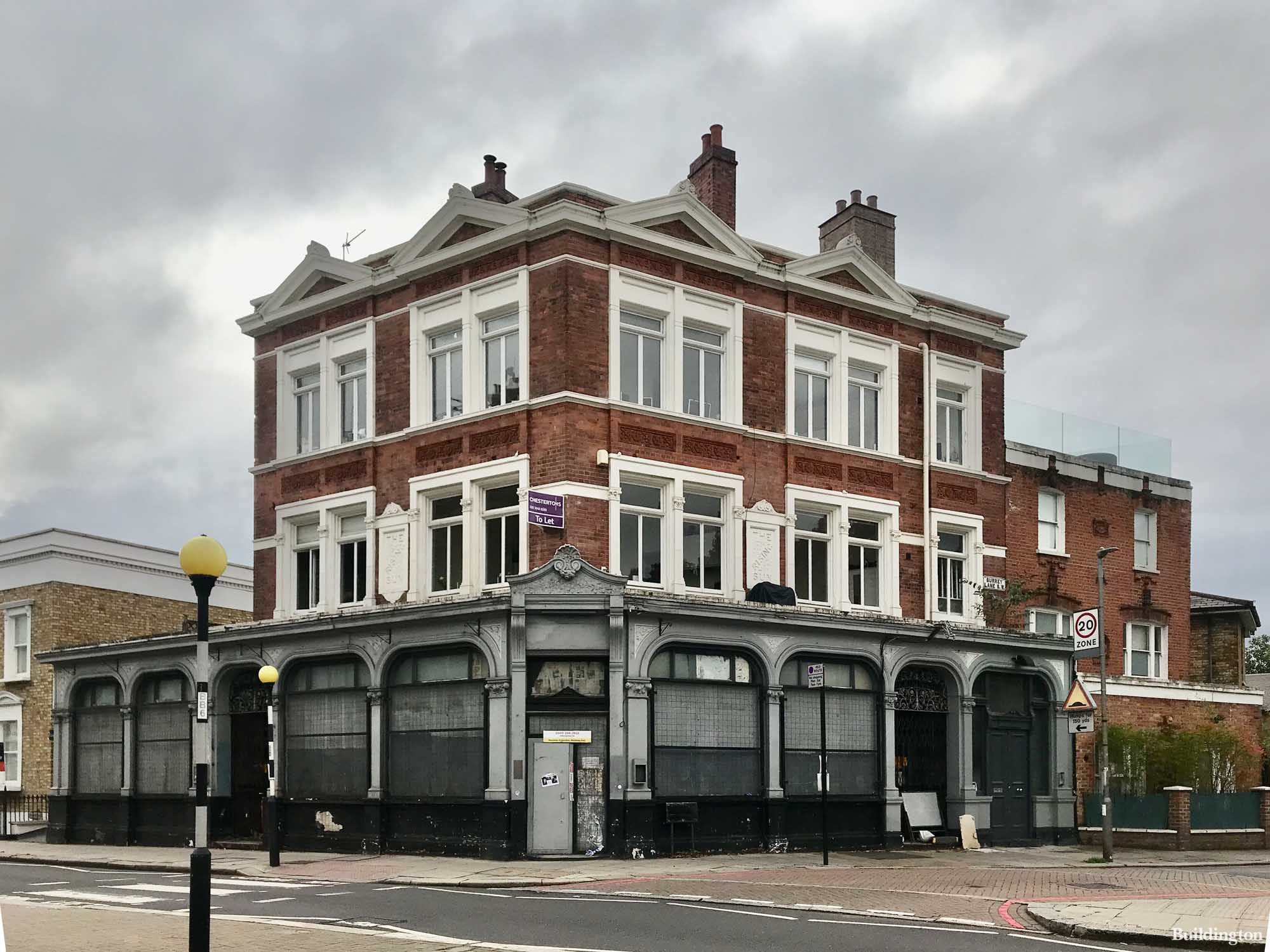 The former Prince of Wales pub building at 186 Battersea Bridge Road.