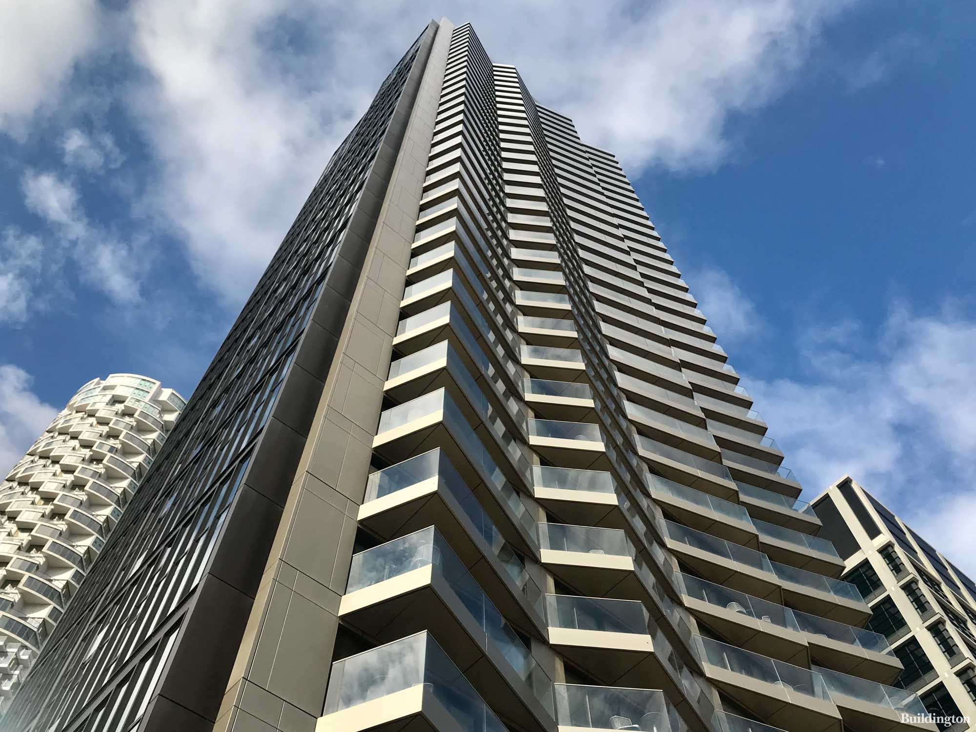 37-storey 10 George Street offers new homes for rent in Wood Wharf, London E14.