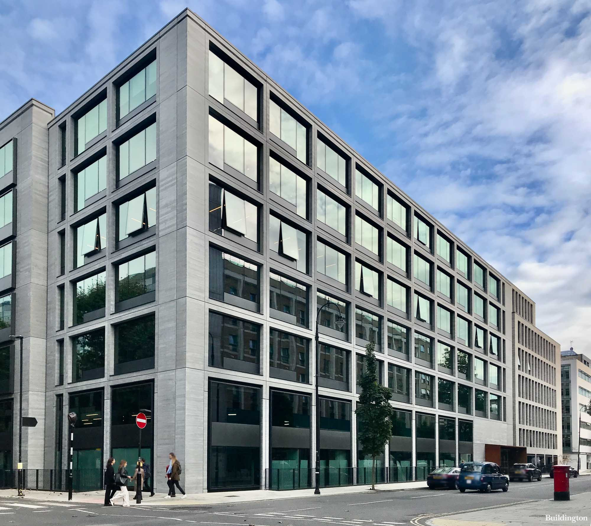 Derwent London's first net-zero carbon building at 80 Charlotte Street designed by Make in autumn 2021.