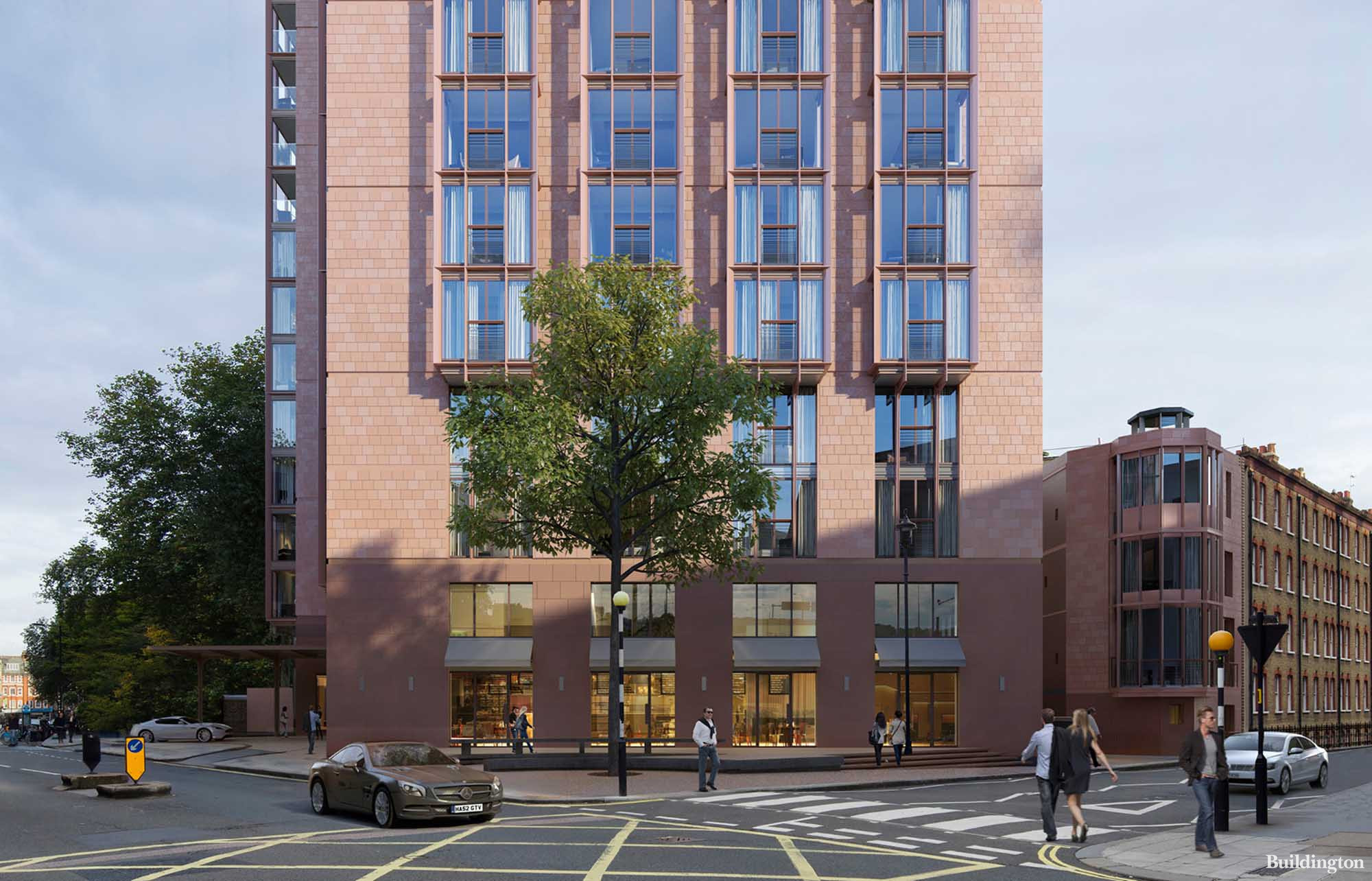 CGI of Chiltern Place designed by PLP Architecture. 