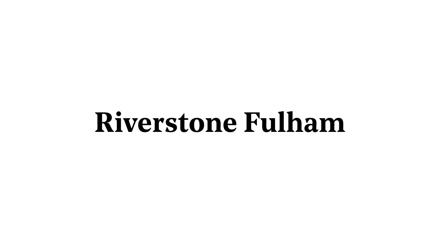 Riverstone Fulham development