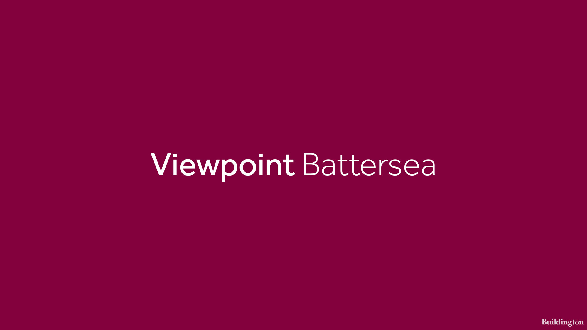 Viewpoint Battersea by Linden Homes