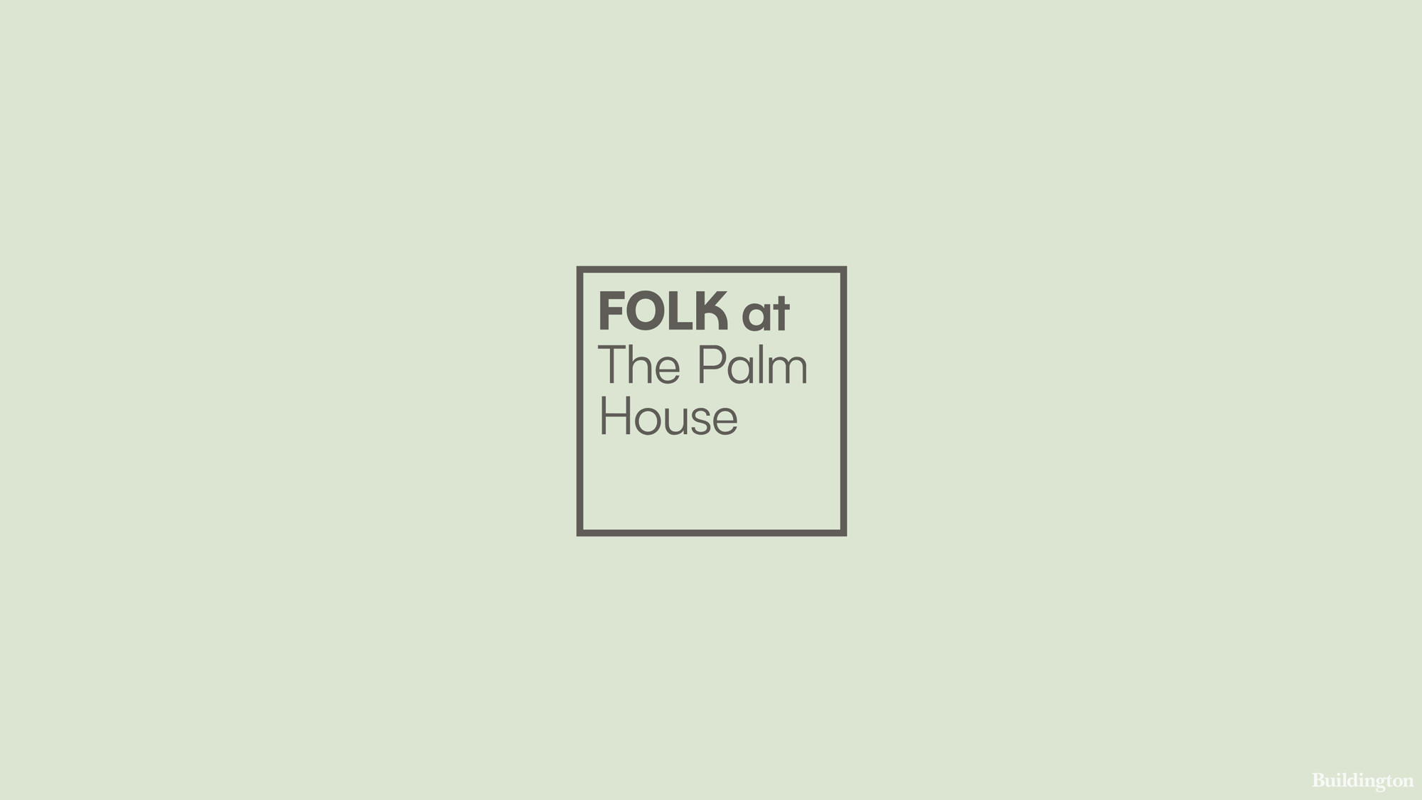 Folk at The Palm House co-living building logo