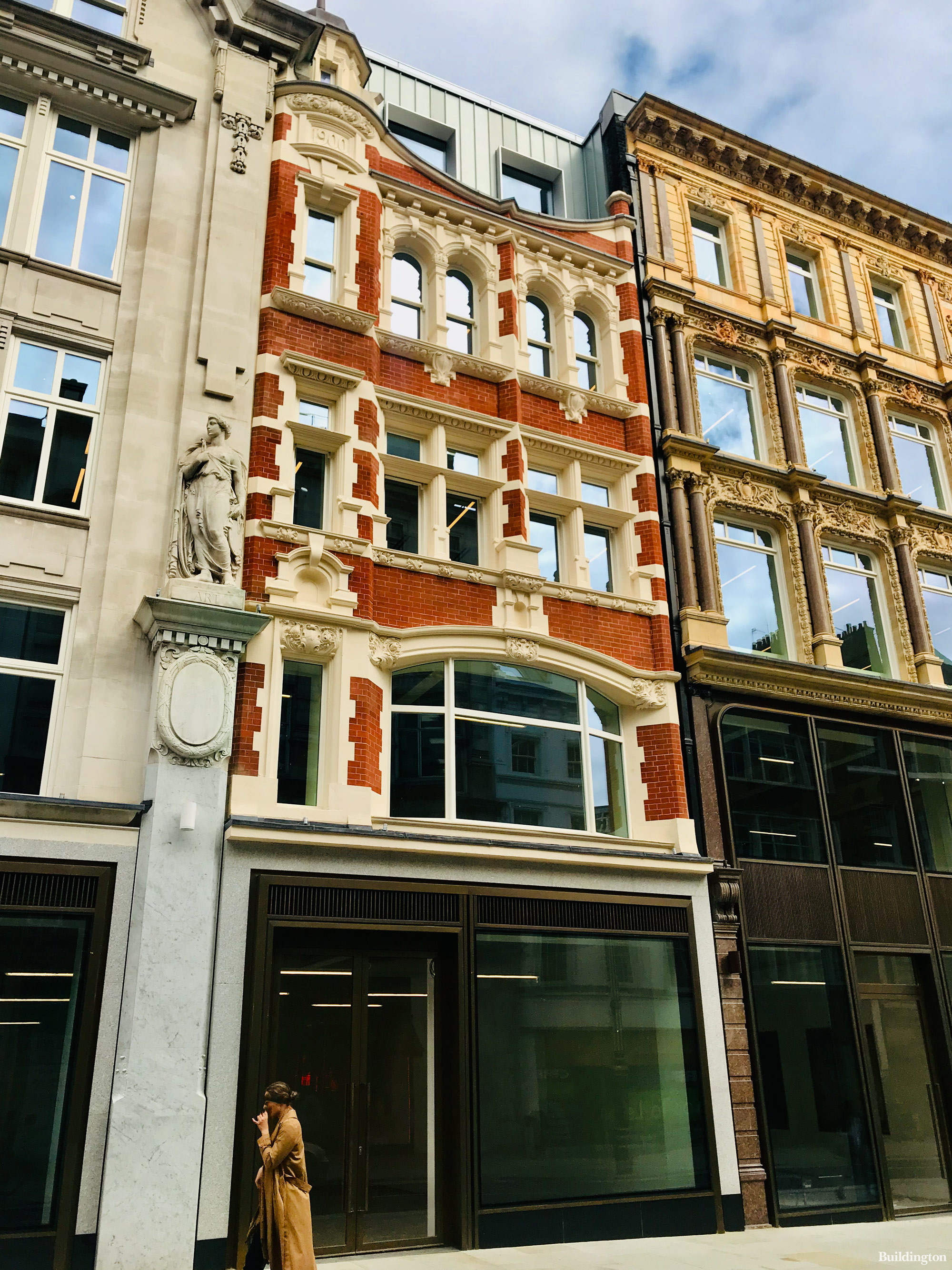 169 New Bond Street building with retail premises on the lower ground, ground and first floor.