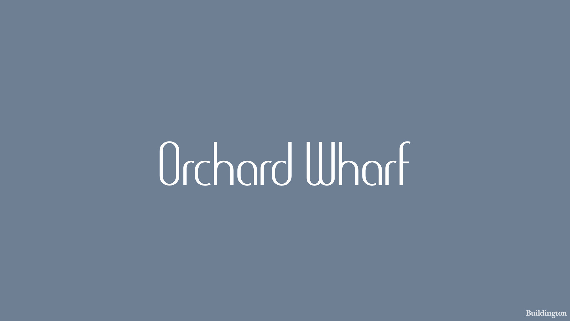 Orchard Wharf development logo