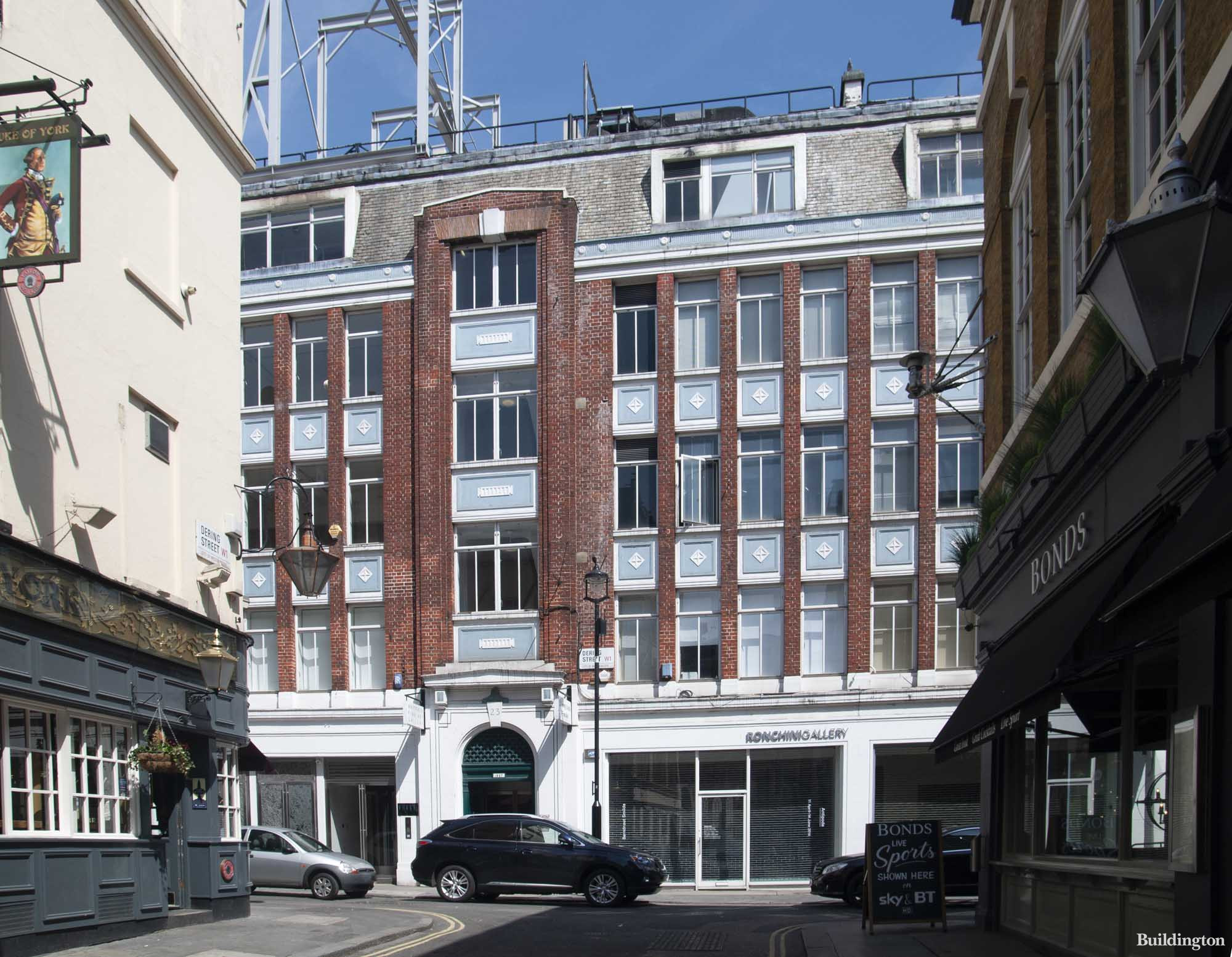 19-24 Dering Street building in Mayfair, London W1.