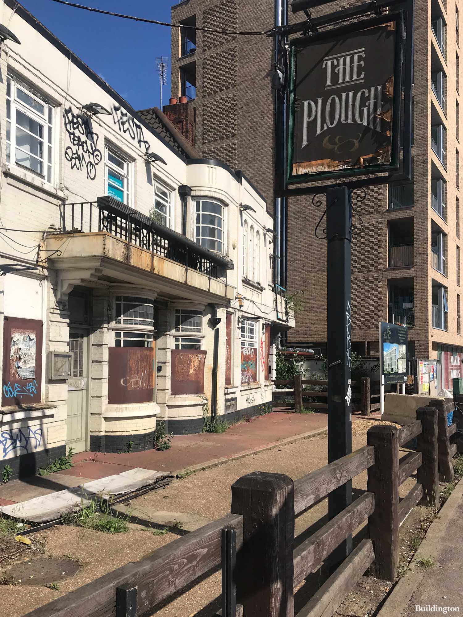 The Plough pub on Ealing Road.