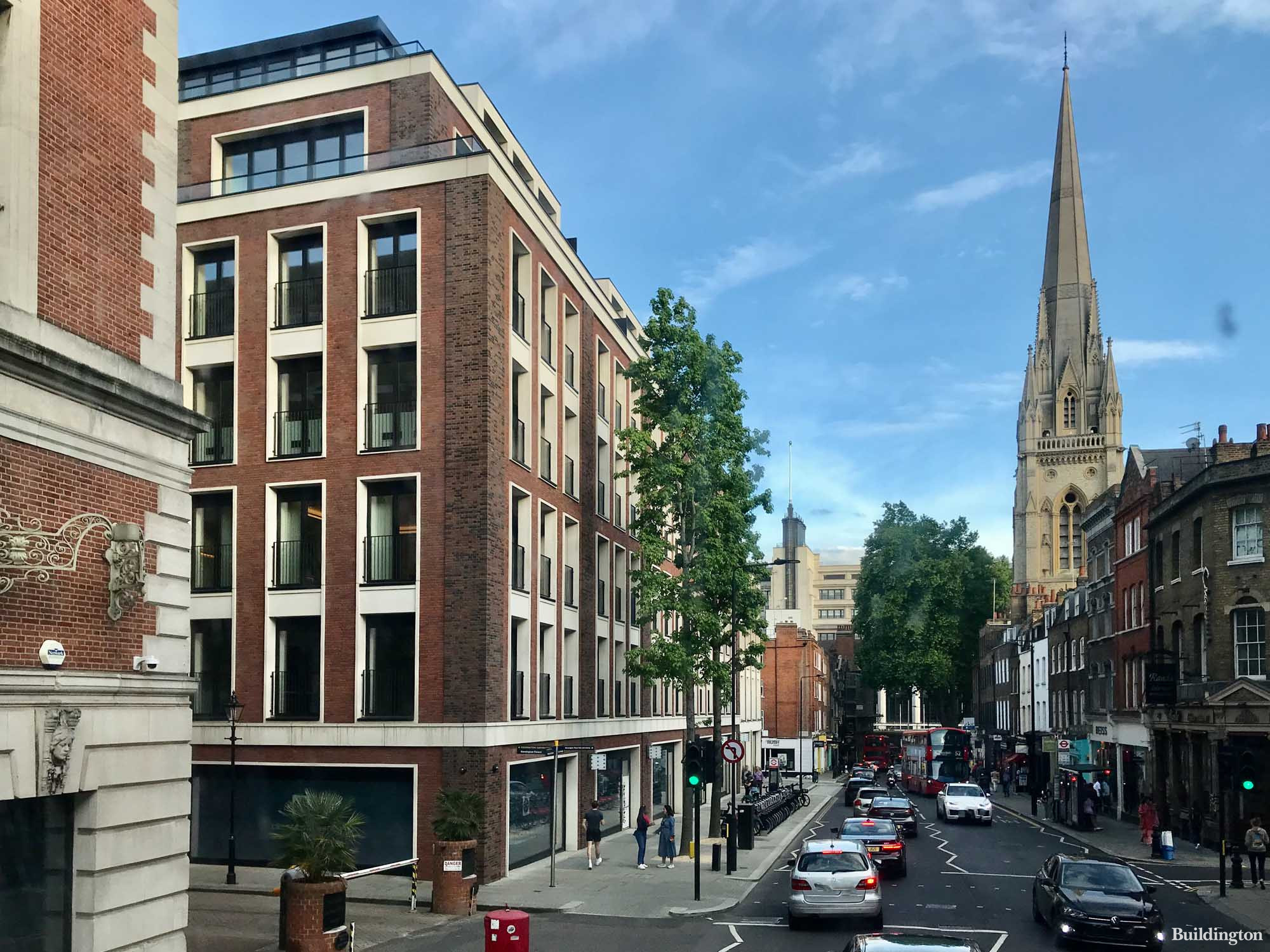 Lancer Square development on Kensington Church Street in Kensington, London W8