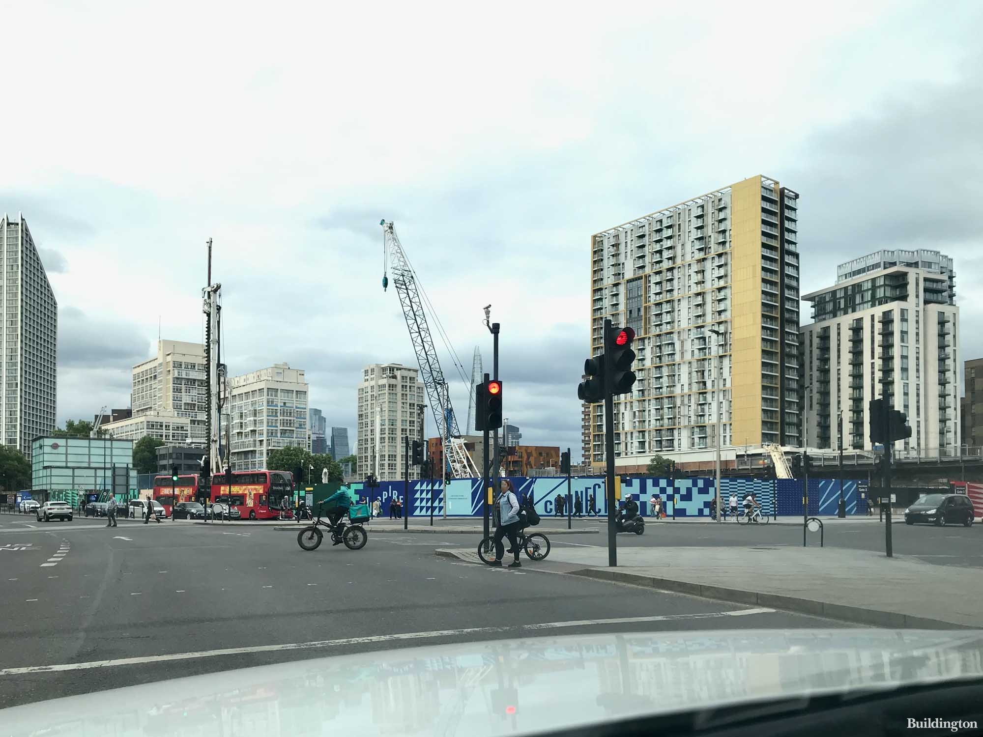 Elephant and Castle Town Centre development site in June 2022.