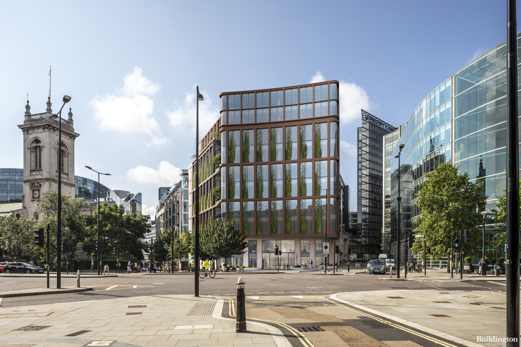 CGI of the new building on the Thavies Inn House site in Holborn Circus.
