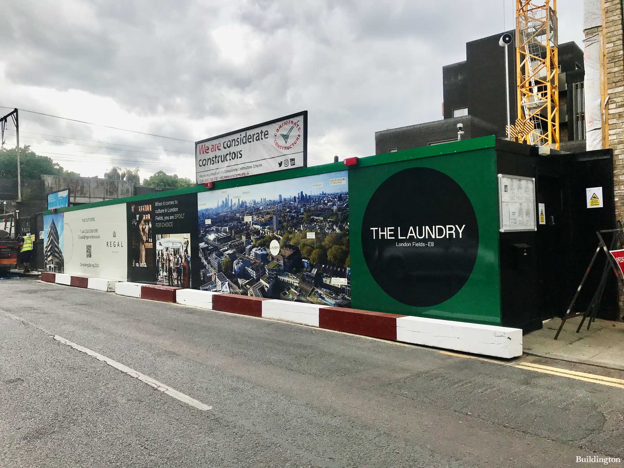 The Laundry development site in summer 2022.