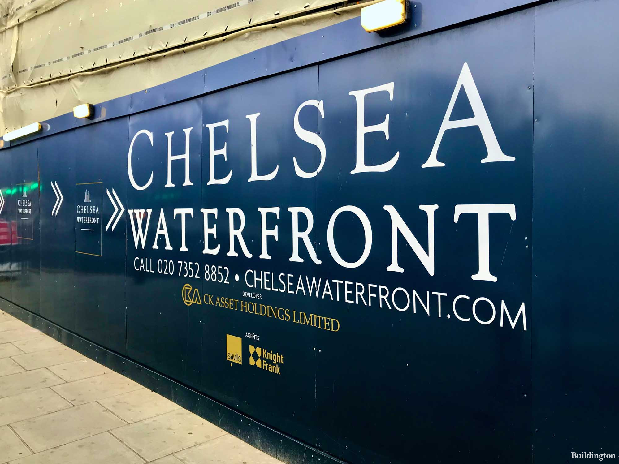 Chelsea Waterfront development hoarding